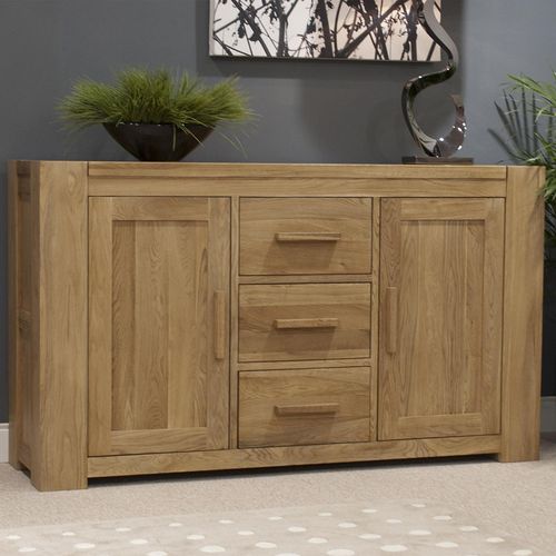 Massive Oak Large Sideboard