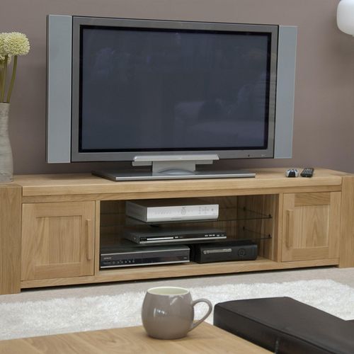 Massive Oak Large TV Plasma Unit