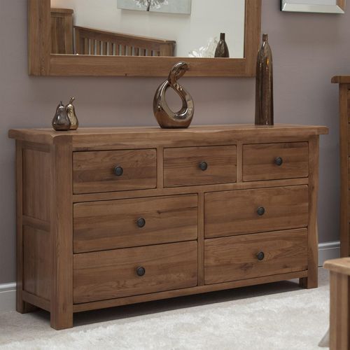 Rutland Oak 4+3 Drawer Multi Chest