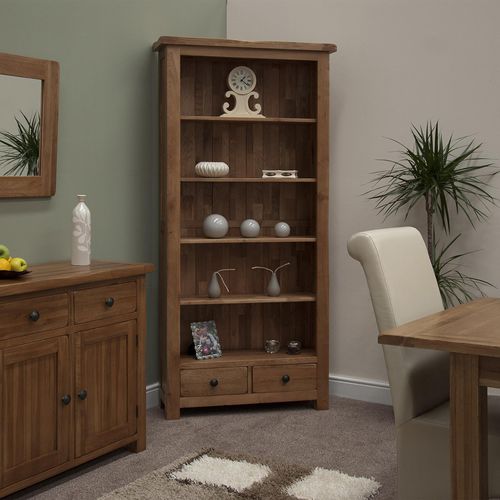 Rutland Oak Large Bookcase