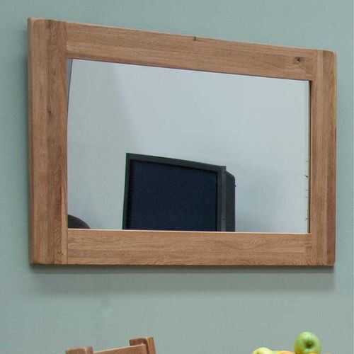 Rutland Oak Rectangular Wall Mirror - 60cm x 90cm