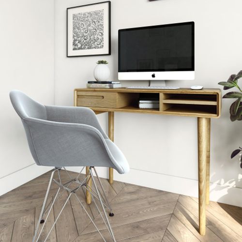 Danish Oak Small Computer Desk