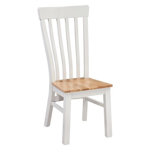 2 x Kingscote Oak and Painted Dining Chair with Solid Seat