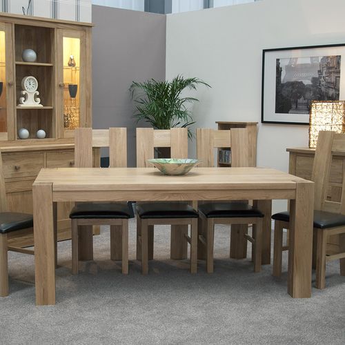 Londonderry Oak Large Trend Dining Table - 6 Seater
