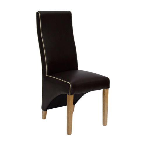 2 x Wayne Bone Contrast Piping Suzuka Matt Coco Dining Chair