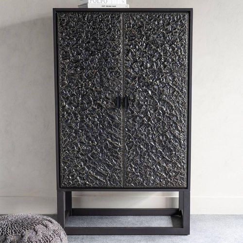 Libra Nala Copper Brown 2 Door Bar Cabinet