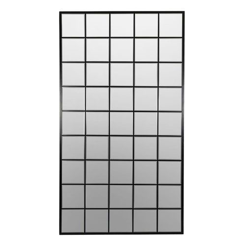 Libra Blakely Black Window Mirror - 100cm x 180cm