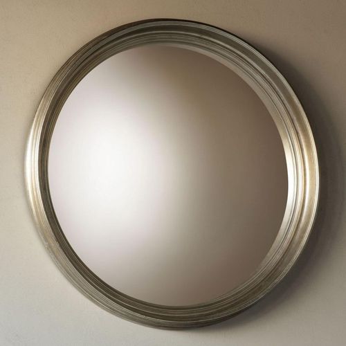 Libra Fen Convex Wooden Round Wall Mirror - 102cm x 102cm