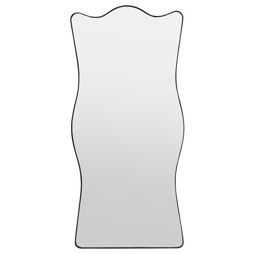 Libra Tidal Black Metal Floor Standing Mirror - 82.5cm x 178cm