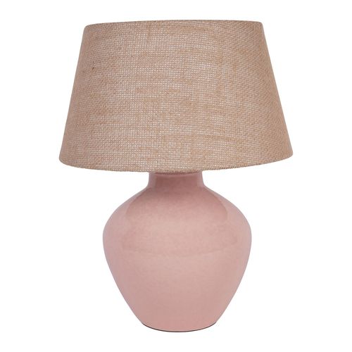 Libra Aubrey Dusky Pink Ceramic Small Table Lamp