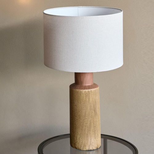 Libra Hastings Brown Ceramic Table Lamp