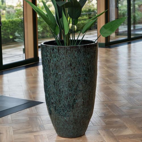 Libra Mederno Green Ceramic Medium Planter