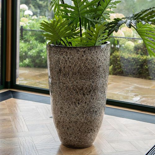Libra Mederno Taupe Ceramic Medium Planter