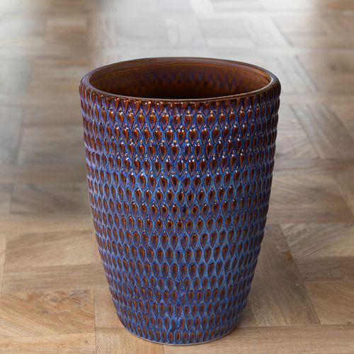 Libra Mediterranean Blue Ceramic Small Planter