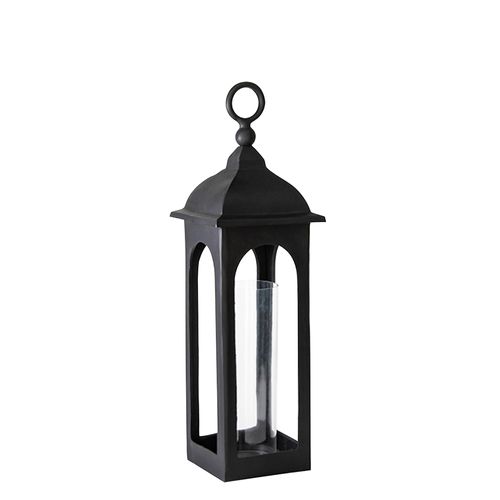 Libra Halden Black Metal Medium Floor Lantern