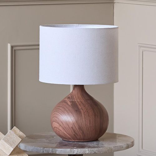 Libra Ashford Brown Ceramic Table Lamp