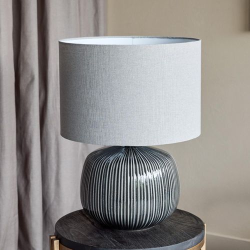 Libra Bruno Charcoal Ceramic Table Lamp