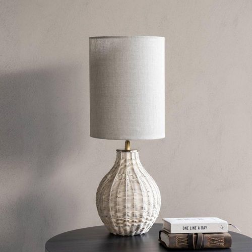 Libra Natural Rattan Small Table Lamp