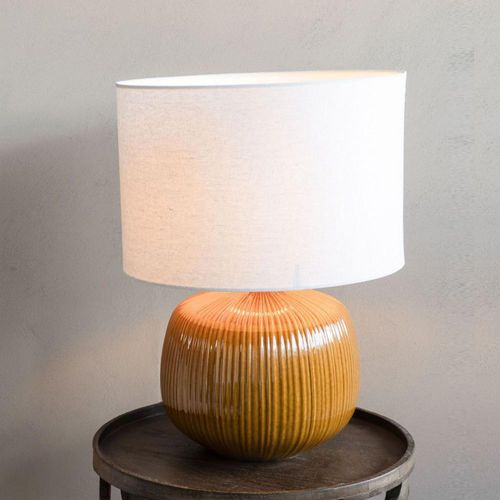 Libra Bruno Burnt Ochre Ceramic Table Lamp