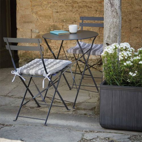 Rive Outdoor Droite Bistro Set Small Carbon