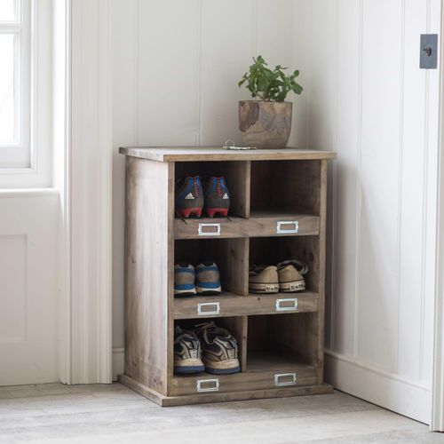 Chedworth 6 Shoe Locker Natural Wood