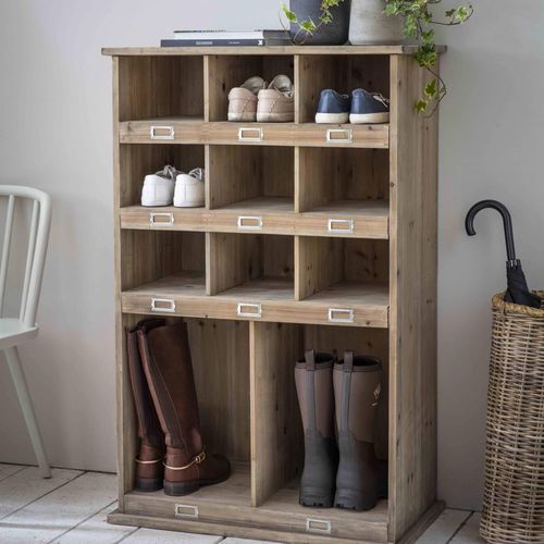 Chedworth Welly Locker Tall Natural Wood