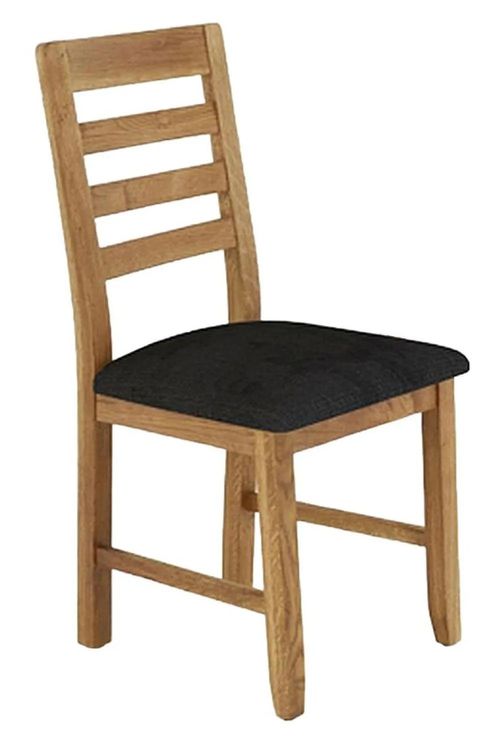 2 x Bergen Victoria Steel Fabric Ladder Back Dining Chair