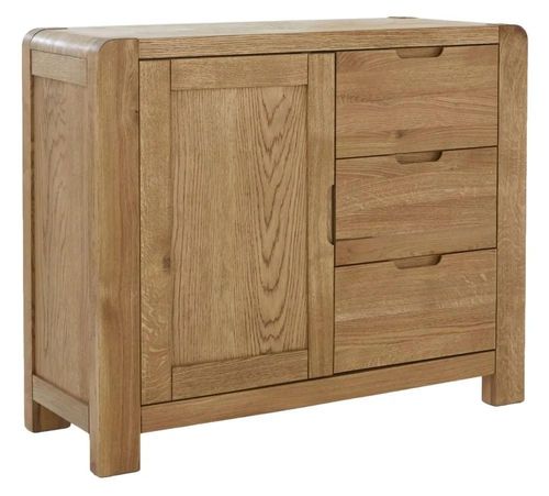 Bergen Oak Small 1 Door Sideboard