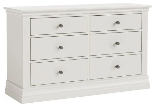 Bordeaux Cotton 6 Drawer Wide Chest