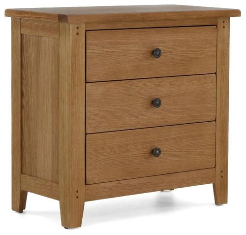 Burford Oak 3 Drawer Small Chest