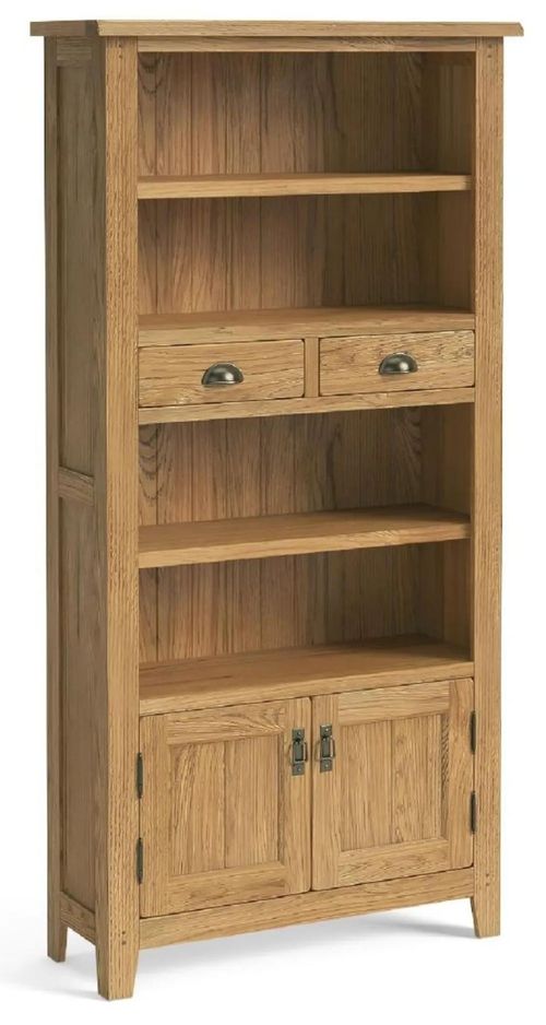 Burford Oak Display Bookcase