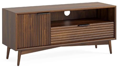 Harley Fluted Dark Wood 110cm TV Unit
