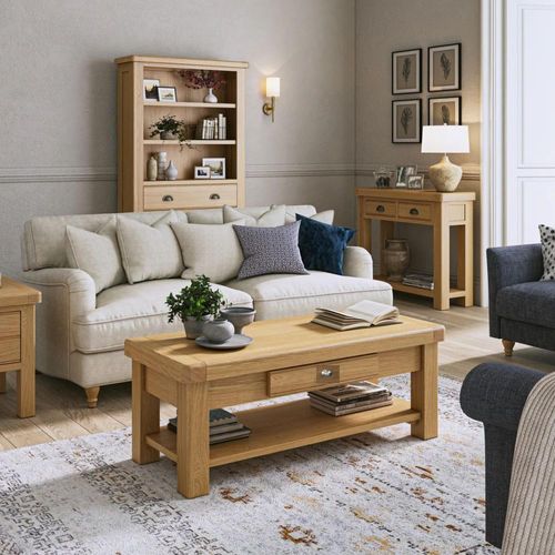 Normandy Oak 1 Drawer Coffee Table