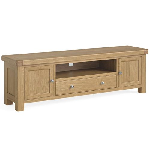 Normandy Oak 190cm Storage Large TV Unit