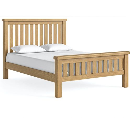 Normandy Oak 5ft King Size Slatted Bed