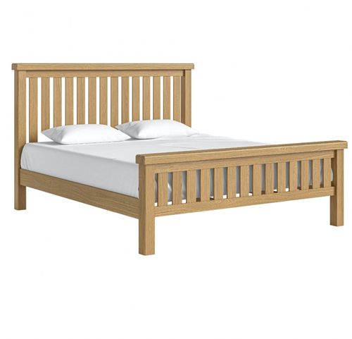 Normandy Oak 6ft Queen Size Slatted Bed