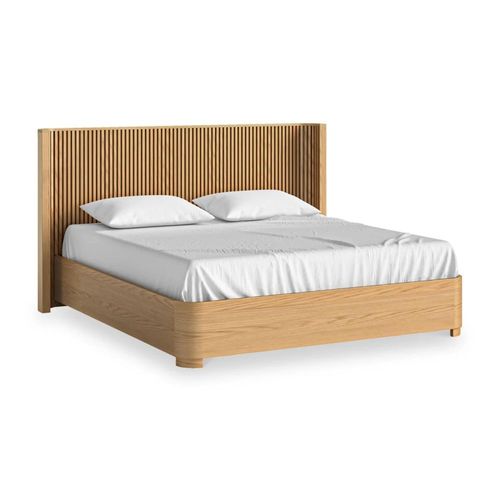 Soho Oak 6ft Queen Size Slatted Bed