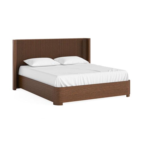 Soho Dark Oak 6ft Queen Size Slatted Bed