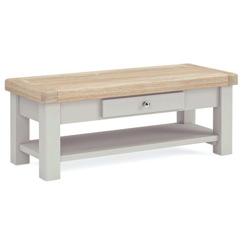 Salcombe Grey Oak 1 Drawer Coffee Table