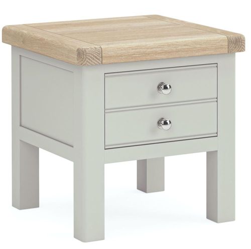 Salcombe Grey Oak 1 Drawer Lamp Table