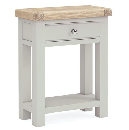 Salcombe Grey Oak 1 Drawer Telephone Table