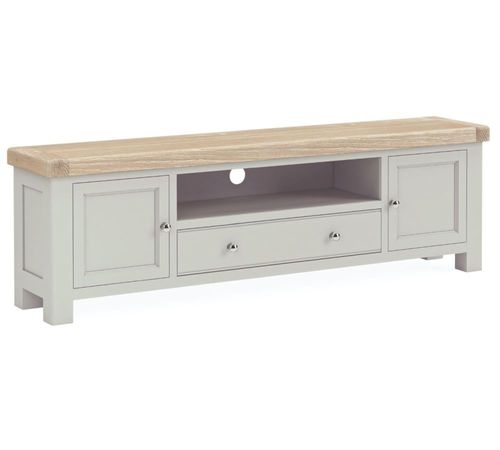 Salcombe Grey Oak 190cm Storage TV Unit