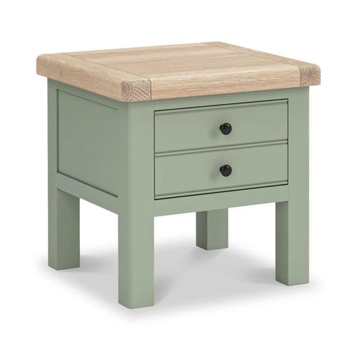 Salcombe Sage Oak 1 Drawer Lamp Table