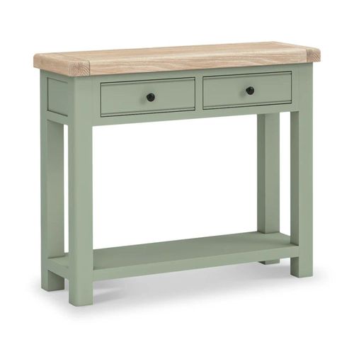 Salcombe Sage Oak 2 Drawer Console Table