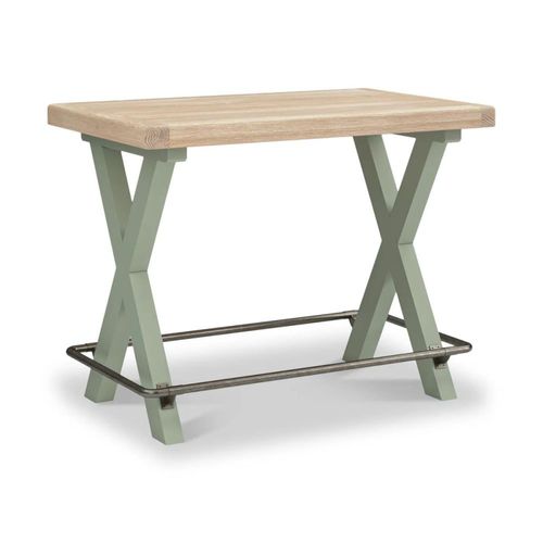Salcombe Sage Oak Bar Table