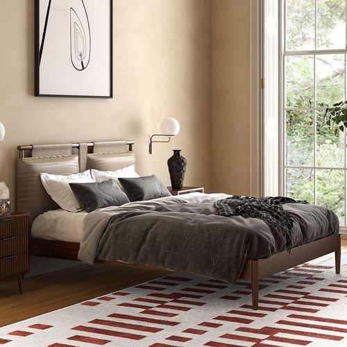 Harley Dark Wood Bed - Sizes Available