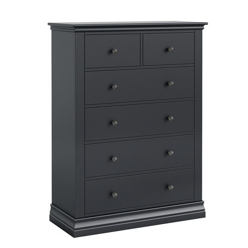 Bordeaux Charcoal 2+4 Drawer Chest