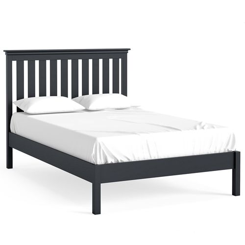 Bordeaux Charcoal Slatted Bed - Sizes Available