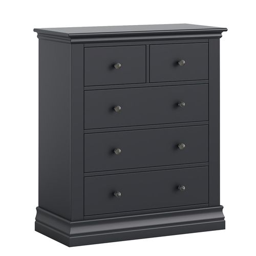 Bordeaux Charcoal 2+3 Drawer Chest