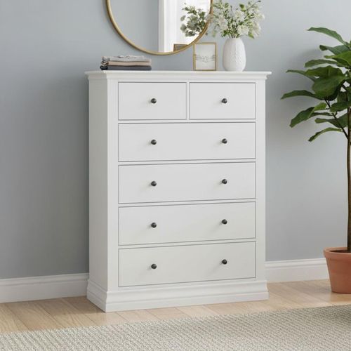 Bordeaux White 2+4 Drawer Chest